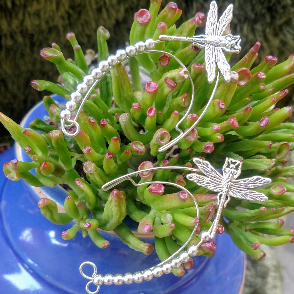 BOHO Dragonfly Earcuffs|Earrings - Handmade